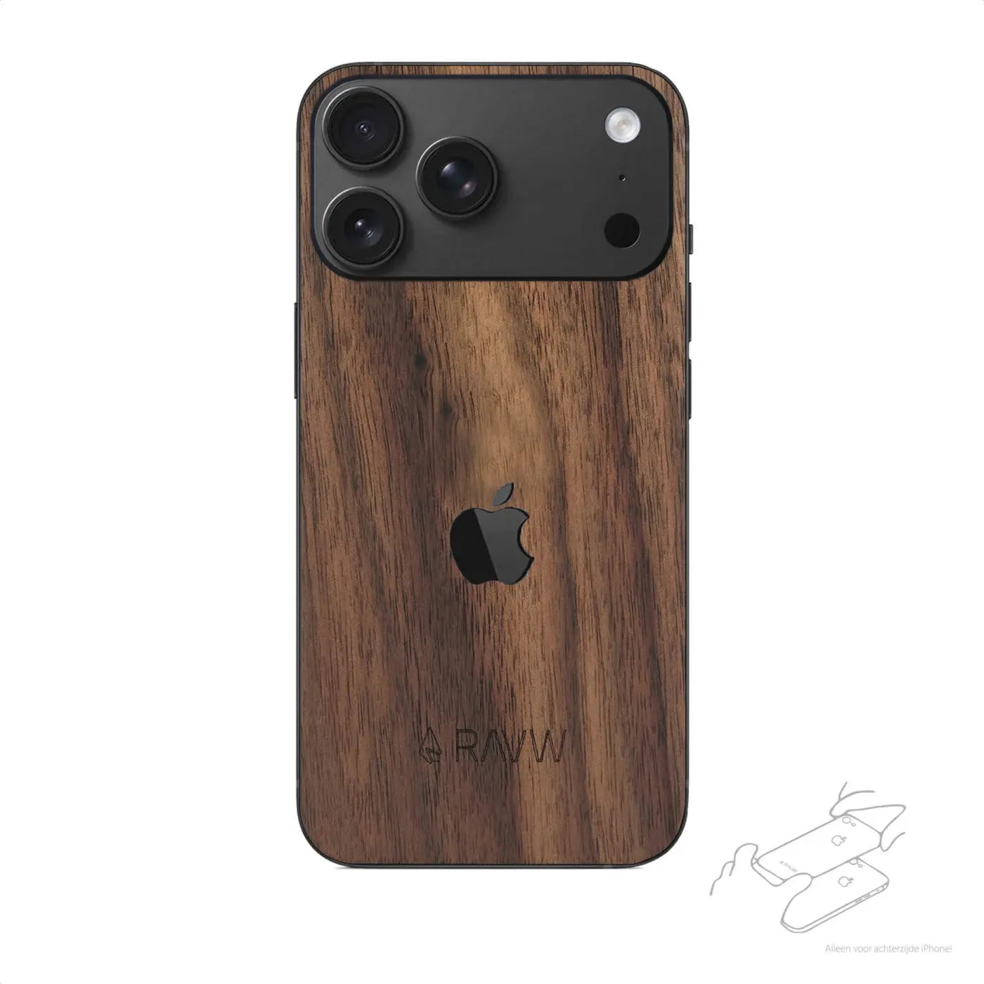 RAUW Houten iPhone Skin