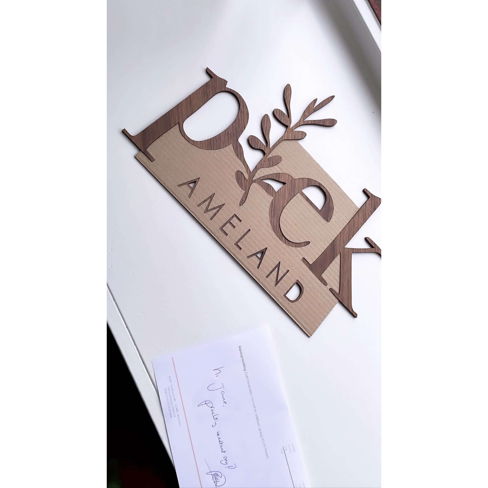 RAUW 3D Bedrijfslogo | Aan de muur