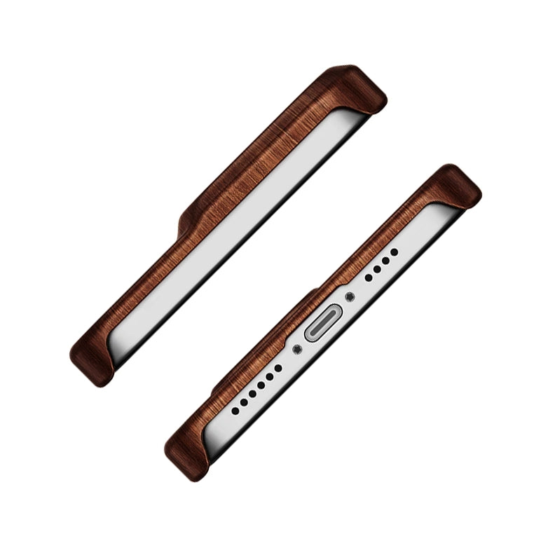 RAUW Houten iPhone Hoesje van echt hout Palissander details usb