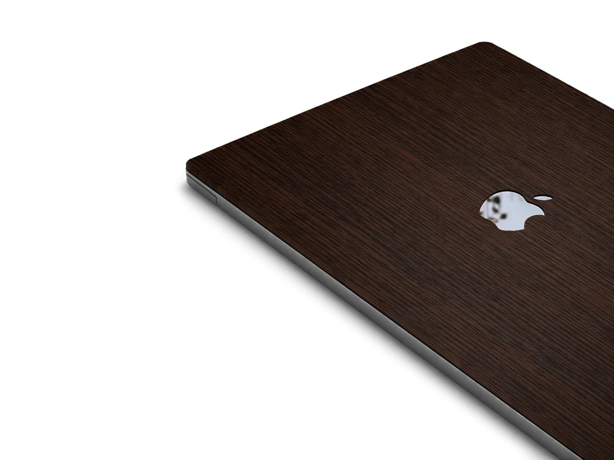 RAUW Houten MacBook Skin van Wenge hout zijaanzicht