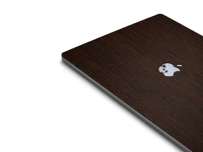 RAUW Houten MacBook Skin van Wenge hout zijaanzicht