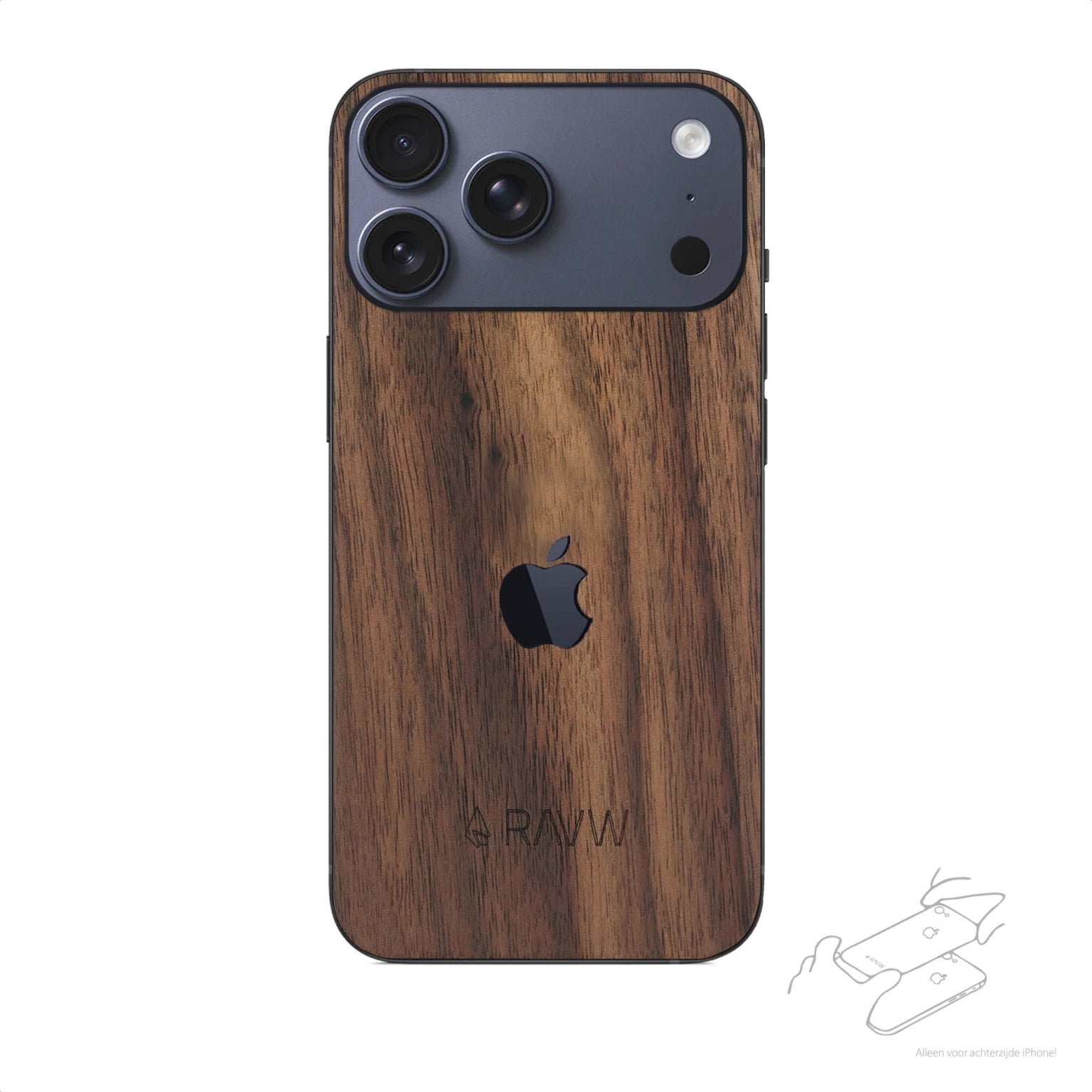 RAUW Houten iPhone Skin