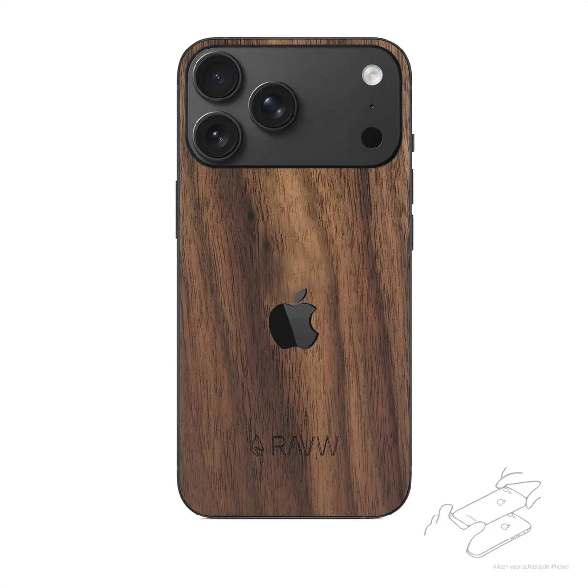 RAUW Houten iPhone Skin
